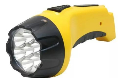 Linterna De Mano Blister Amarilla 7 Leds Recargable 