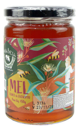 Mel Flor Eucalipto 450g + Extrato Propolis Verde 30ml Abelha