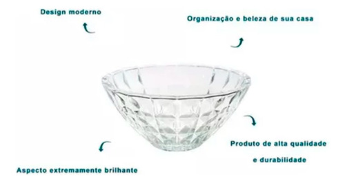 Centro De Mesa De Vidro - Soga 24,5 X 11 Cm - Dolce Home