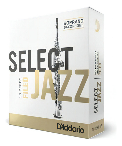 Palheta Sax Soprano 2s (10 Unidades) D'addario Select Jazz