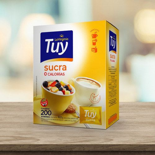 Tuy Edulcorante En Polvo Sucra Equilibrado X 200 Sobres