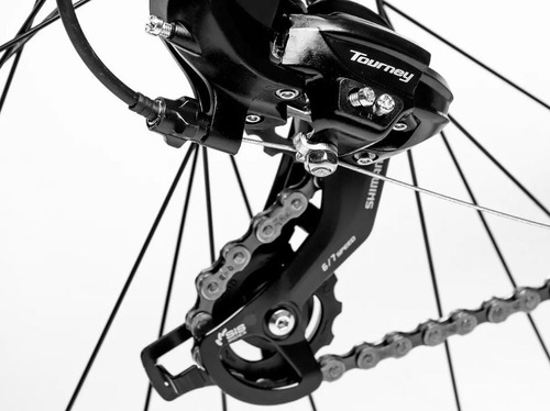 Bicicleta Mountain Topmega Sunshine R29 Aluminio Shimano 21v. Frenos A Discos Suspension Mtb Color Negro Tamaño Del Cuadro M