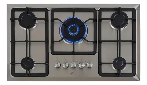 Cooktop Gás Fischer 5 Bocas Tripla Chama Infinity Mesa Inox
