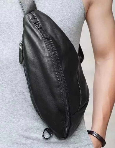 Bolso Informal De Pecho Unisex , Bandolera De Cuero Legítimo