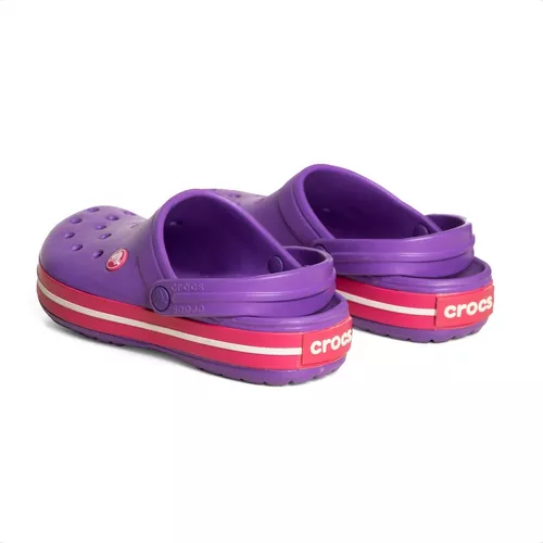 Sandalias Crocs Crocband Dama Originales Violeta Fucsia Rosa