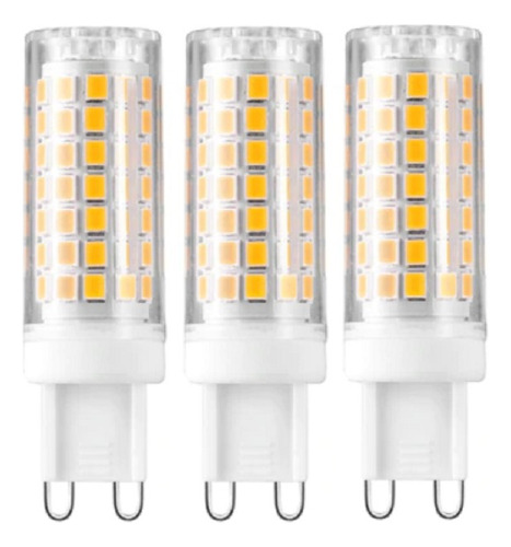 Kit 3 Lâmpadas Led G9 6w Aceita Dimmer