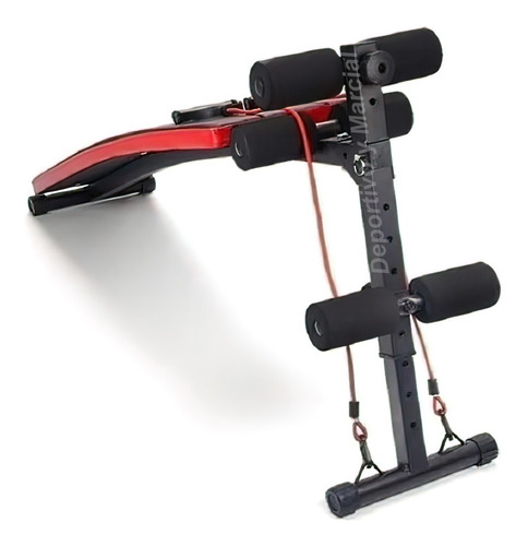 Imagen 4 de 9 de Banco De Abdominales Plegable Ls1201 Live Up Gimnasio Gym