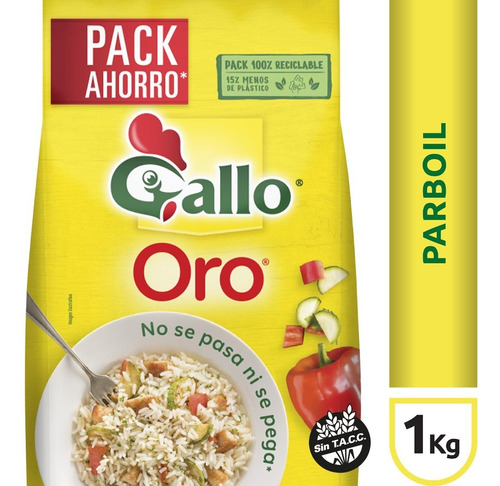 Arroz Gallo Parboil Bolsa X 1kg