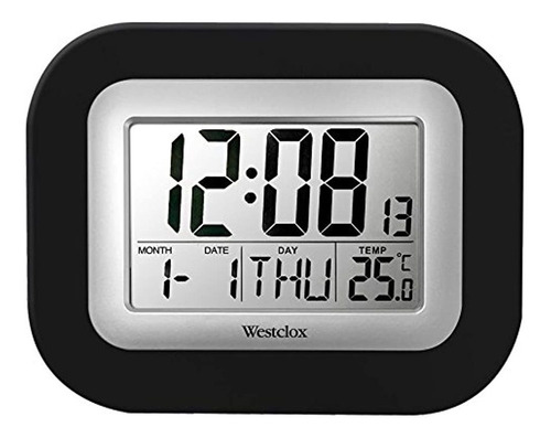 Reloj De Pared Digital Westclox De 9  , Gris