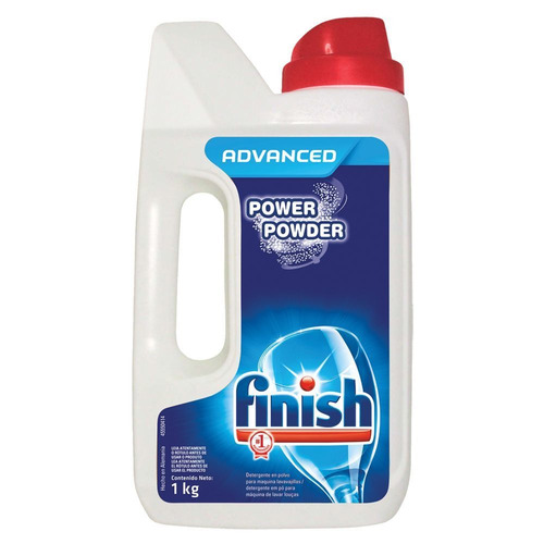 Imagen 1 de 2 de Detergente para lavavajillas Finish Automático Advanced polvo en botella 1 kg