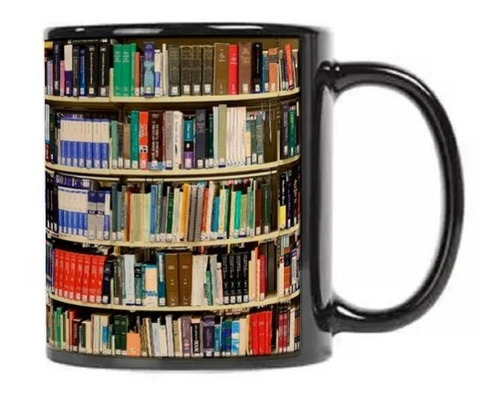 Taza Biblioteca Para Amantes De La Lectura