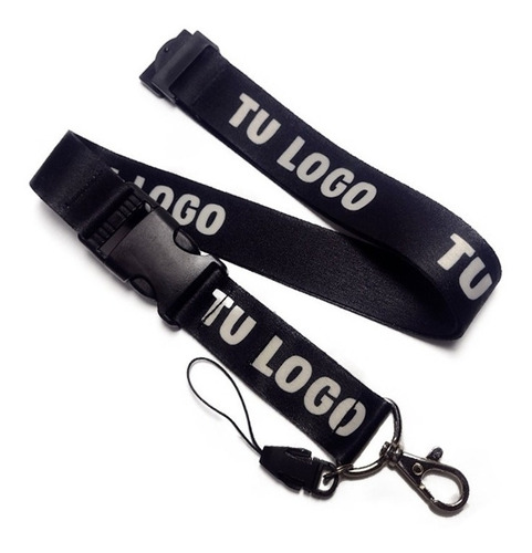 Portagafetes Lanyard De Empresa Personalizados Pack 25