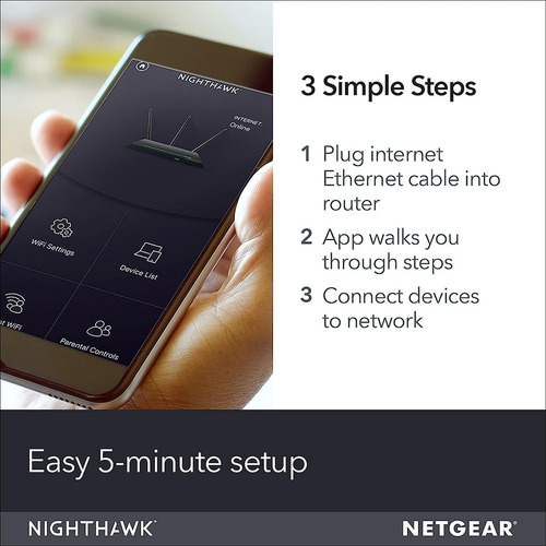 Netgear - Router Wifi Nighthawk R6700 - Ac1750: Velocidad In