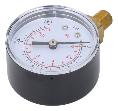 Medidor De Pressão De Discagem Axial 0 A 160 Psi 0 A 11 Bar