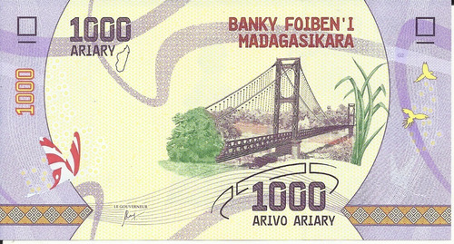 Madagascar 1000 Ariary 2017