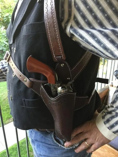 Coldre Axilar Couro Martin Riggs Sob Medida P Sua Arma