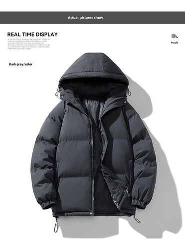 Chaqueta Acolchada De Algodón Para Invierno Con Capucha Para