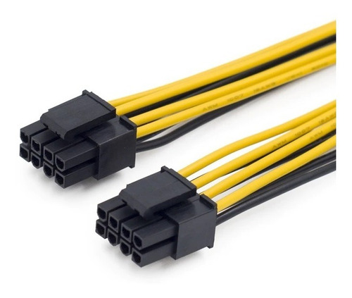 Imagem 5 de 5 de Cabo Adaptador Energia Cpu 8 Pin Para 8 Pinos 4+4 20cm Fonte