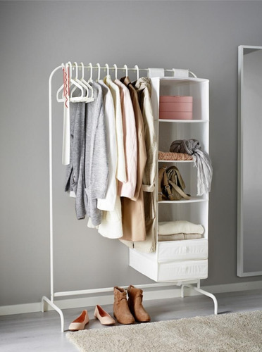 Perchero Estante Ropa Blanco Armable Excelente Calidad Rack