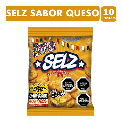 Selz Sabor Queso - Especial Colación (pack De 10 Unidades)