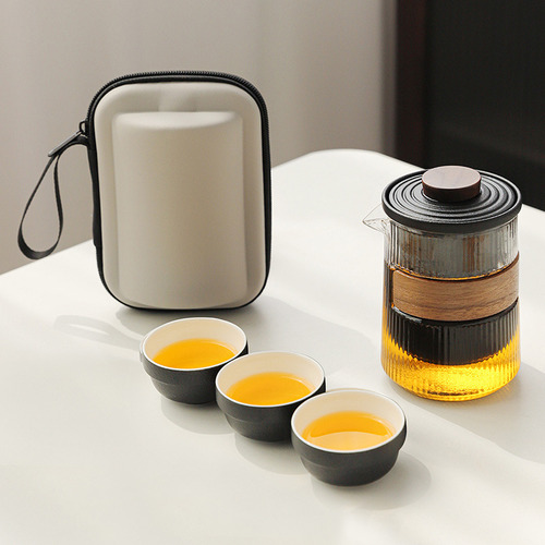 Vaso Yishang Express De Vidrio Con Tres Bolsas Para Tazas -