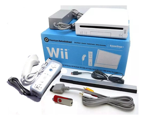 Nintendo Wii Con Un Control Y 20 Juegos (Reacondicionado)