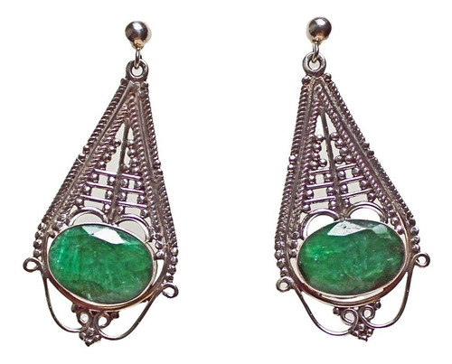 Brincos Indianos Com Esmeraldas