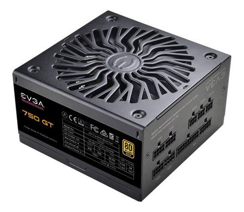 Fuente Modular Evga Supernova 750 Gt 750w 80+ Gold 135mm Color Negro