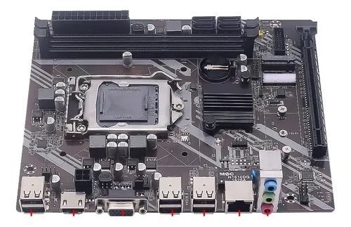 Placa Madre Mucai H61 1155 Core I3 I5 I7 M.2 Nvme Ddr3 32gb