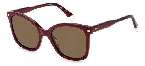 Lentes Polaroid Pld4151s/x Lhf Burgundy Solar Polarizado Color de la lente Marrón oscuro Color de la varilla Burgundy LHF Color del armazón Burgundy LHF