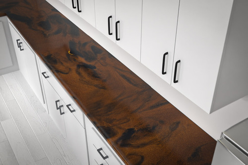 Kit Porcelanato Liquido Metálico Cobre Flam/ Marrom E Ag M