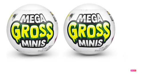 Toy Mega Gross Minis Slime 2 Capsulas Con 5 Sorpresas
