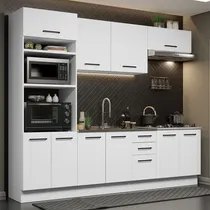 Comprar Mueble De Cocina Alacena Madesa Agata Sin Lavadero 270 Cm