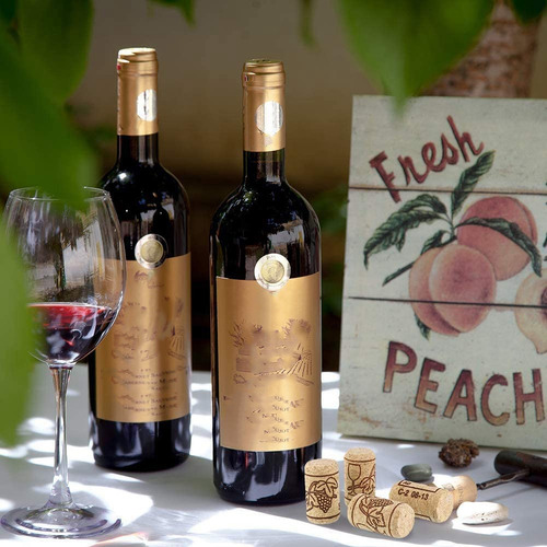 Corchos De Vino Cristalino, Corcho De Madera Para Botellas D