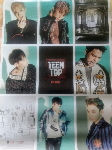 Teen Top - Red Point Poster Oficial Ver. Green En Tubo Kpop