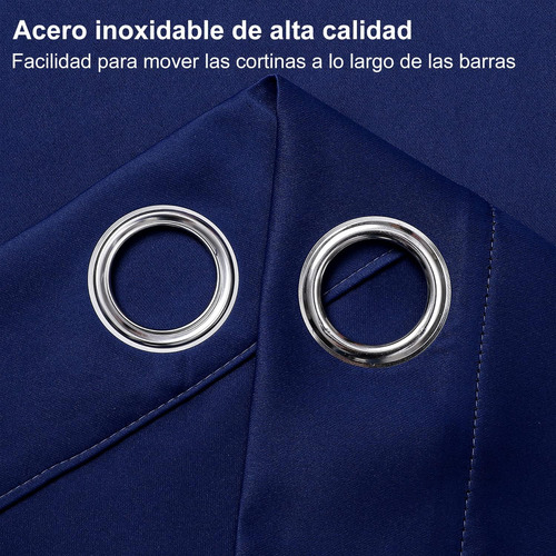 Juego De Cortinas Con Ojales De 132 X 213 Cm Gran Calidad
