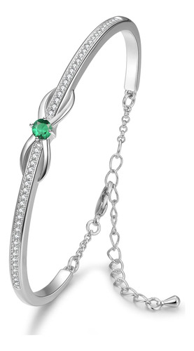 Praelinos Pulsera De Amor Infinito Para Mujer, Chapada En Or