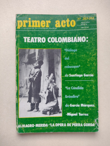 Teatro Colombiano : Primer Acto / Cuadernos 1984