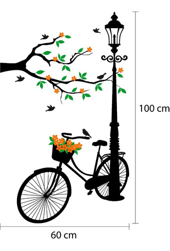 🥇 Vinilo decorativo otoño en bicicleta 🥇
