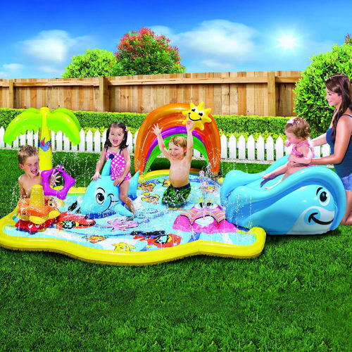 Piscina Splish Splash Para Bebés Con Chorros De Agua De Banz