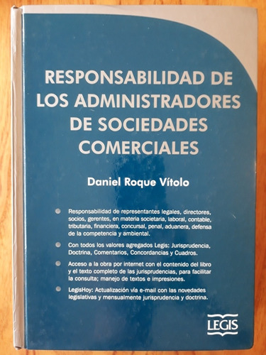 Responsabilidad Administradores Soc. Comerciales / Vitolo 