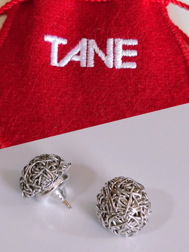 Tane Aretes  Nido Original Plata Fina 925.