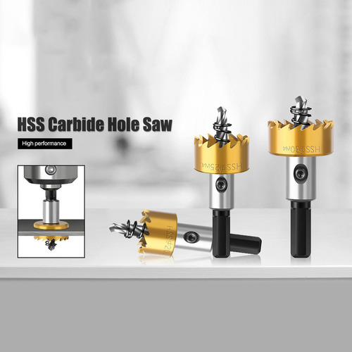 Broca Hss Con Punta De Carburo, 5 Unidades, Sierra Perforado