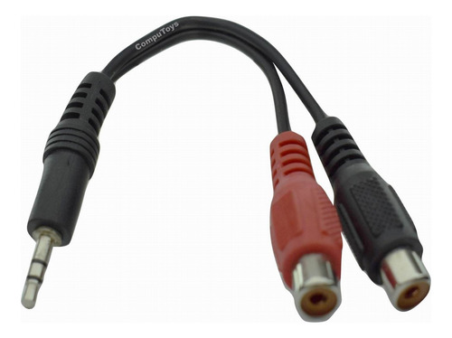 Cable Adaptador Plug Stereo Macho A 2 Rca Hembra Computoys