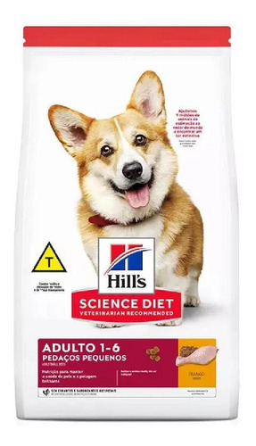 Ração Hill's Science Diet Cães Adultos Pedaços Pequenos 6kg