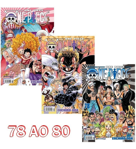 One Piece 78 Ao 80! Mangá Panini! Novo E Lacrado!