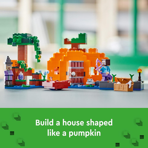 Lego Minecraft The Pumpkin Farm 21248 Building Toy, Acción P