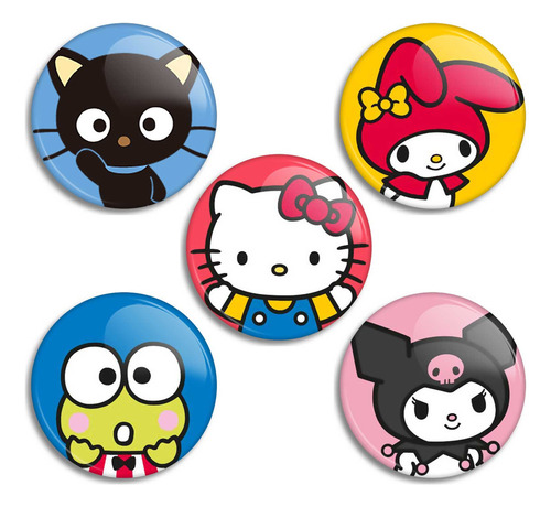 Bottons Hello Kitty E Amigos Sanrio Broche Alfinete Cor Colorido Hello Kitty 01