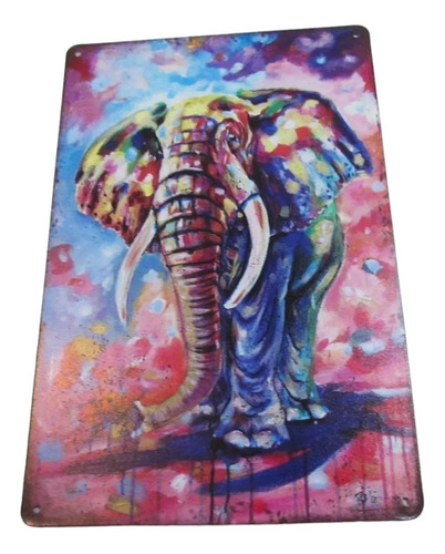 Cartel Poster Elefante Animales Decorativo Pared Hogar Casa