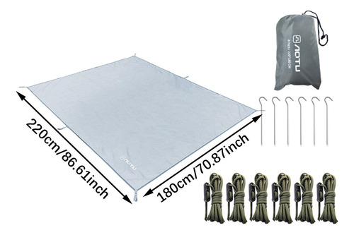 Lona Para Acampar, Equipo De Acampada, 220cm X 180cm